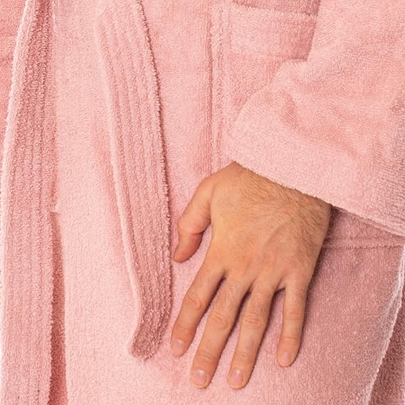 Luxuriöser Bademantel mit Kapuze, 100% Baumwolle, Weich & Saugstark - Ideal für Spa & Zuhause, Unisex Design