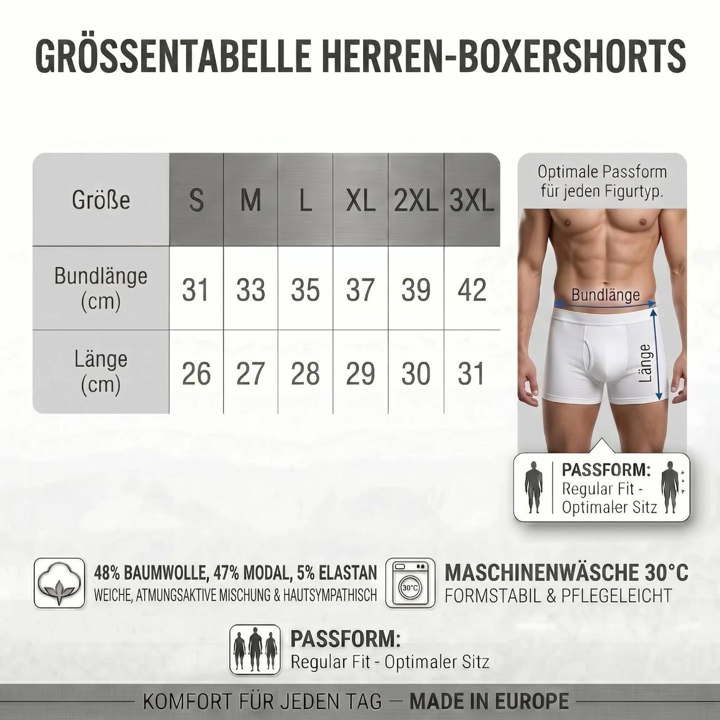 5er Pack Boxershorts Herren Unterhosen Gr. S-3XL Premium Qualität