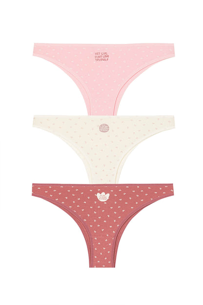 Brazilian-Damen-Slip im 3er-Pack – feminin, bequem, stilvoll