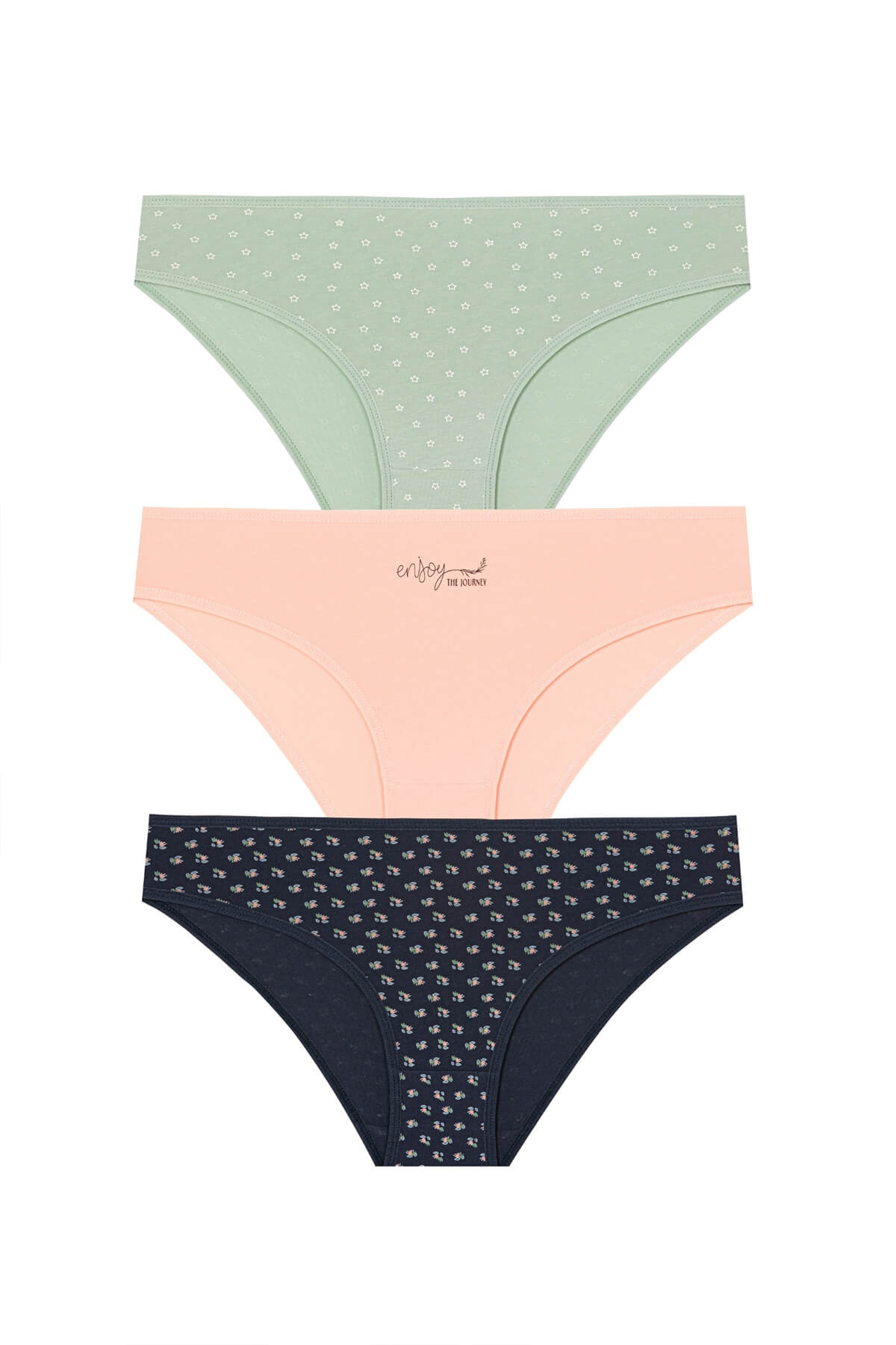 3er-Set Damen-Slips aus Baumwolle – weich, atmungsaktiv, bequem