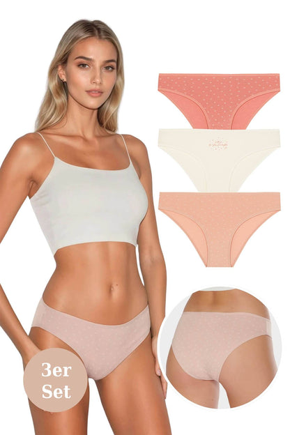 Damen-Slip-Set im 3er-Pack – weich, dezent, bequem für den Alltag