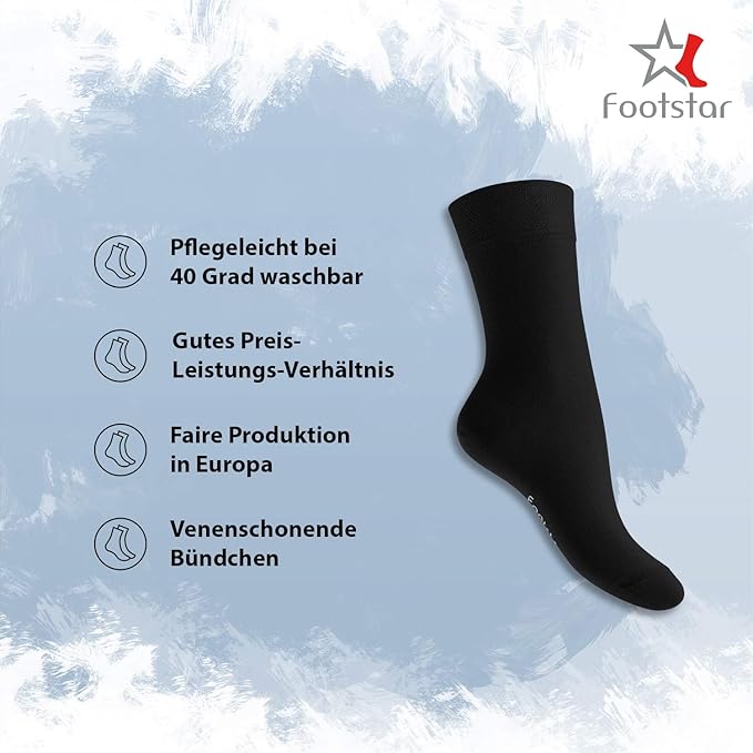 Damen und Herren Socken mit Baumwolle Basic Socken - 10 PAAR