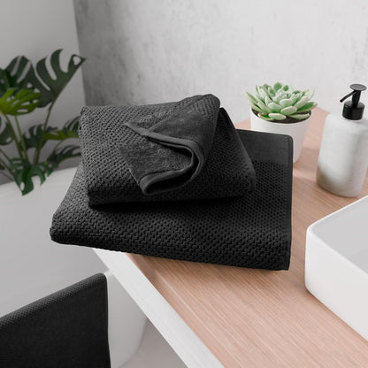 Handtücher Set aus 100% Baumwolle, saugstark und weich - 2X Badetuch (70x140 cm) 4X Handtuch (50x100cm) 4X Gästetuch (30x50 cm) 2X Waschlappen (16x21 cm) - 12.TLG