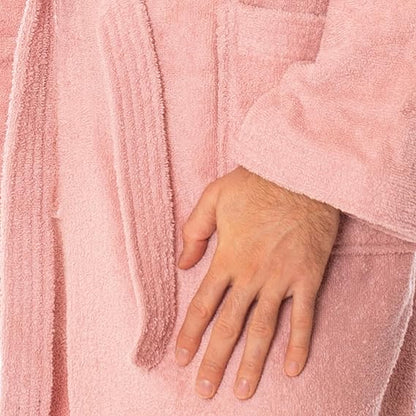 Luxuriöser Bademantel mit Kapuze, 100% Baumwolle, Weich & Saugstark - Ideal für Spa & Zuhause, Unisex Design