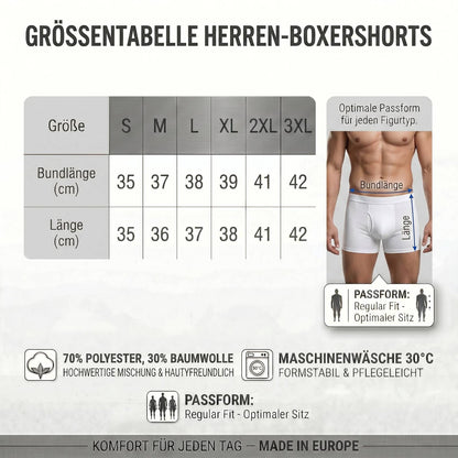 8er Pack Boxershorts Herren Unterhosen S-3XL Premium Qualität