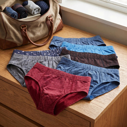9er Pack Herren Slips Unterhosen Baumwolle Slip Farbmix Premium Qualität Größe S bis XXL