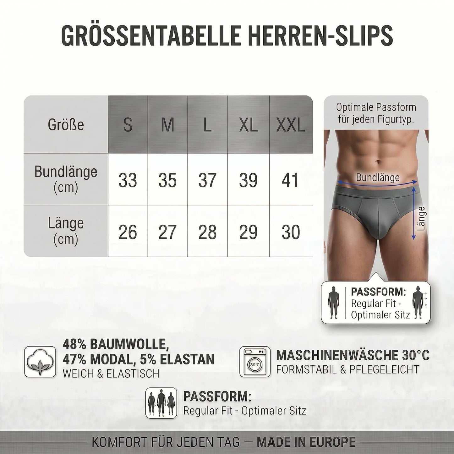 9er Pack Herren Slips Unterhosen Baumwolle Slip Farbmix Premium Qualität Größe S bis XXL
