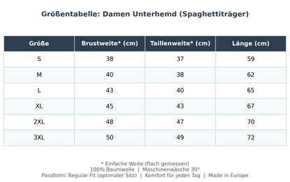 8er Pack Damen Unterhemd Spaghettiträger Feinripp 100% Baumwolle Größe S-3XL