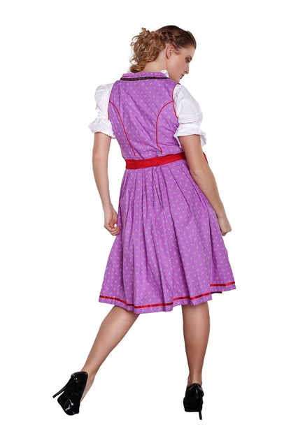 Traditionelles Dirndl mit Bluse und Schürze im klassischen Stil