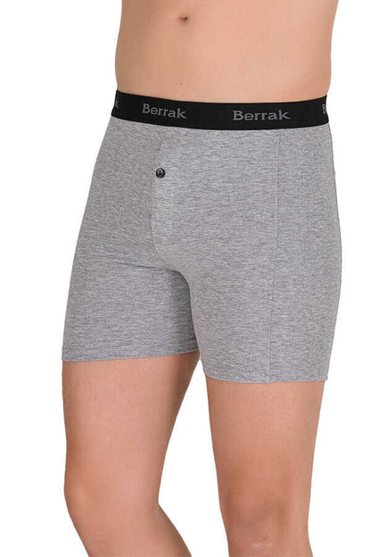 Lange Herren-Boxershorts in klassischen Farben